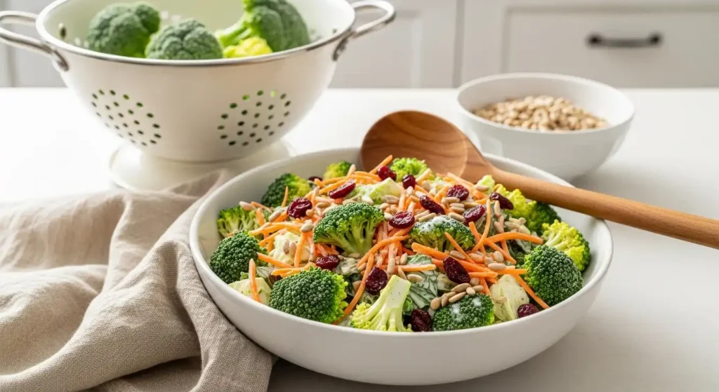 Thawing and Serving Frozen Broccoli Salad