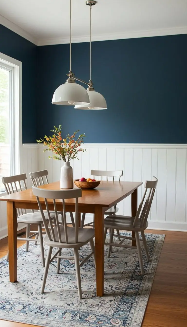 10 Easy DIY Dining Room Ideas to Transform Your Space 2 Refresh Your Walls with a Statement Color
