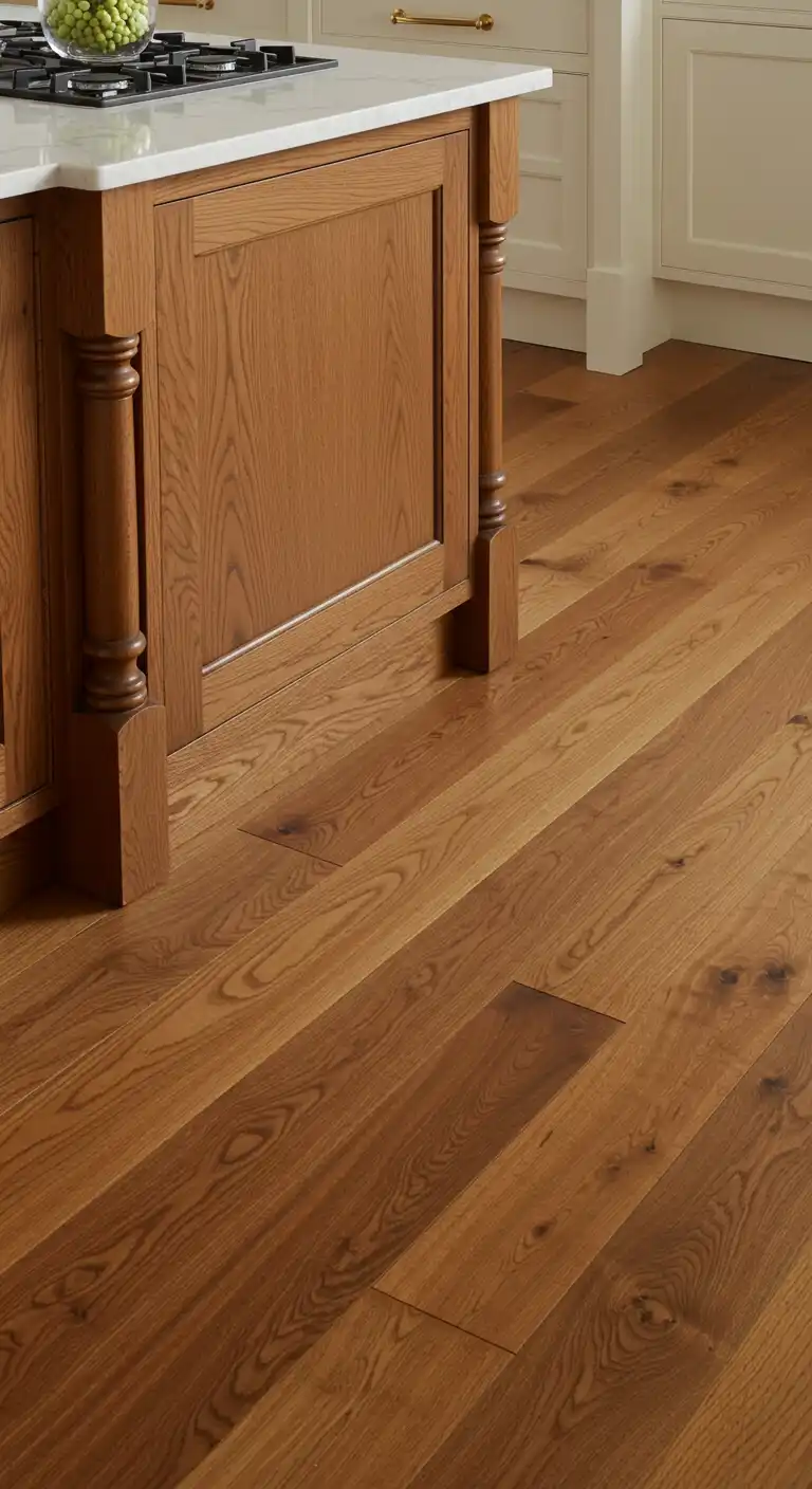 10 Warm and Stylish Kitchen Wood Flooring Ideas for a Cozy Space 2 1. Classic Oak Flooring