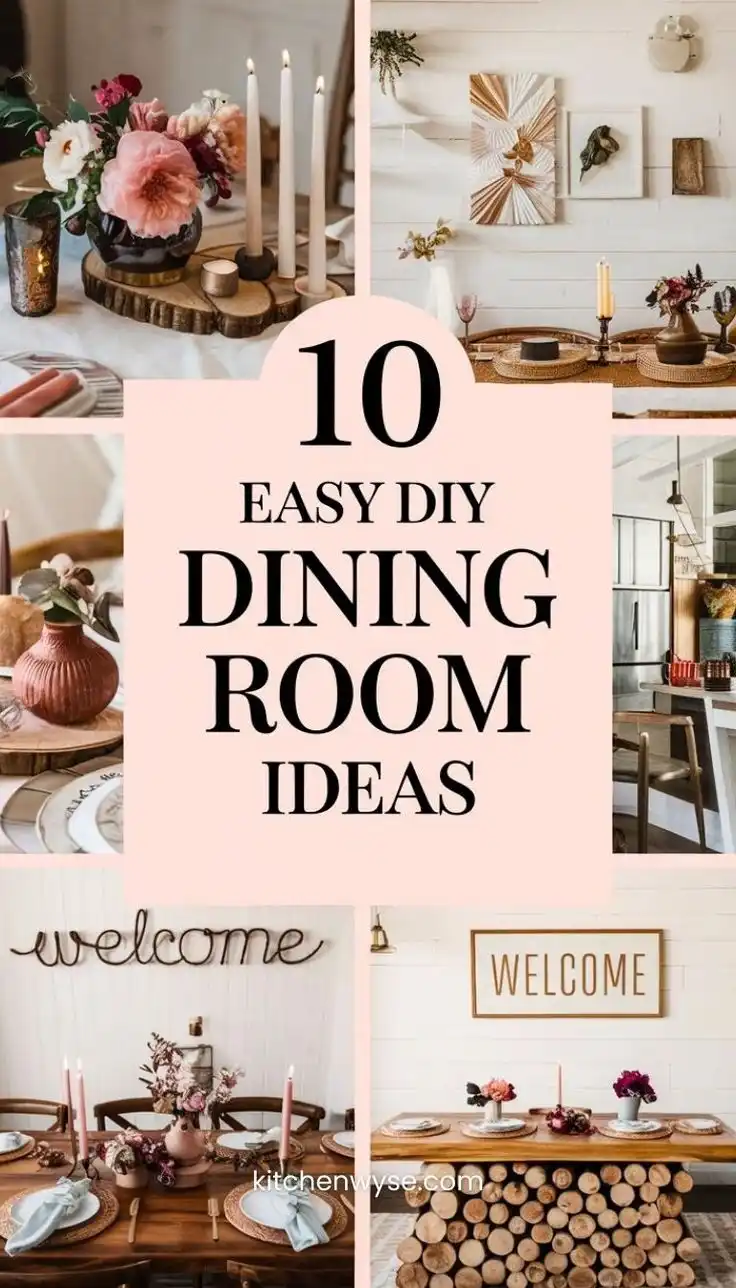 10 Easy DIY Dining Room Ideas to Transform Your Space