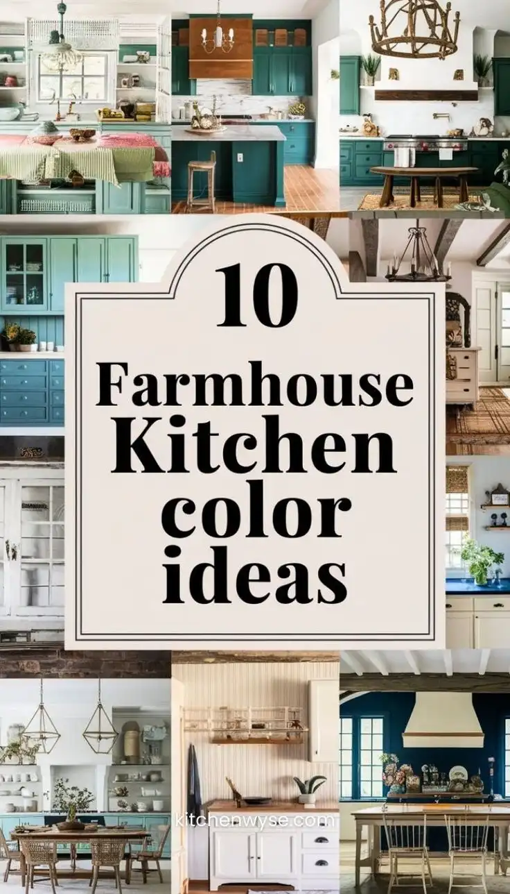 10 Farmhouse Kitchen Color Ideas for a Cozy and Warm Space 1 10 Farmhouse Kitchen Colors Ideas for a Cozy and Warm Space