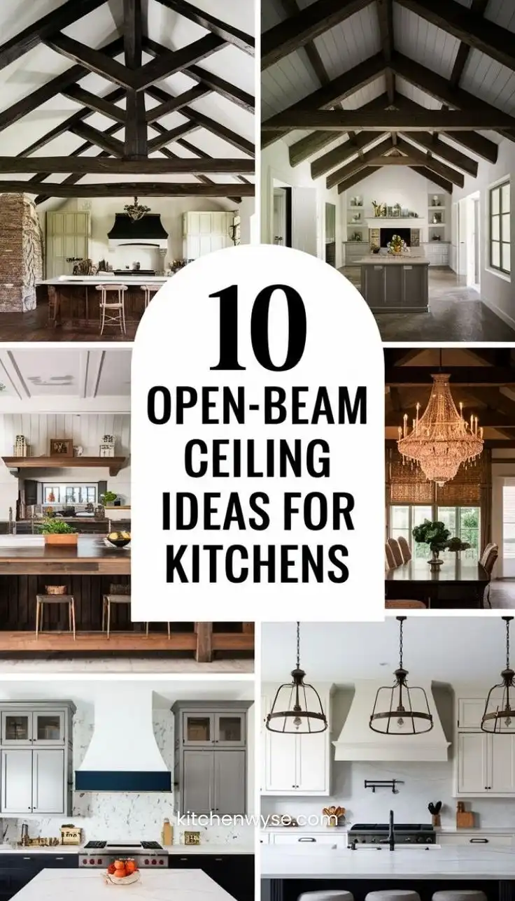 10 Striking Open-Beam Ceiling Ideas for Kitchens with Character 1 10 Striking Open-Beam Ceiling Ideas for Kitchens with Character