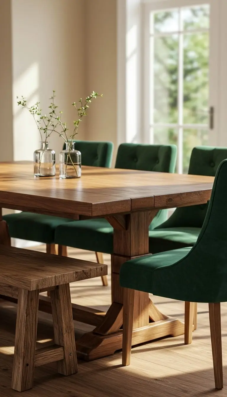 10 Simple Dining Room Ideas for a Cozy and Stylish Space 3 Mix and Match Seating