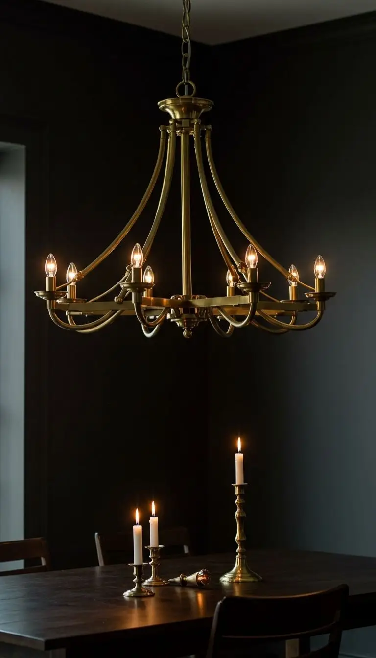 8 Elegant Plain Dining Room Ideas for a Timeless Look 4 Use Statement Lighting to Add Character