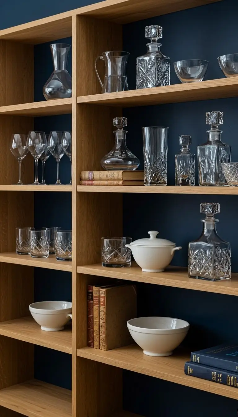 8 Elegant Dining Room Display Ideas for a Stylish Setup 4 Elegant Open Shelving for a Sophisticated Display