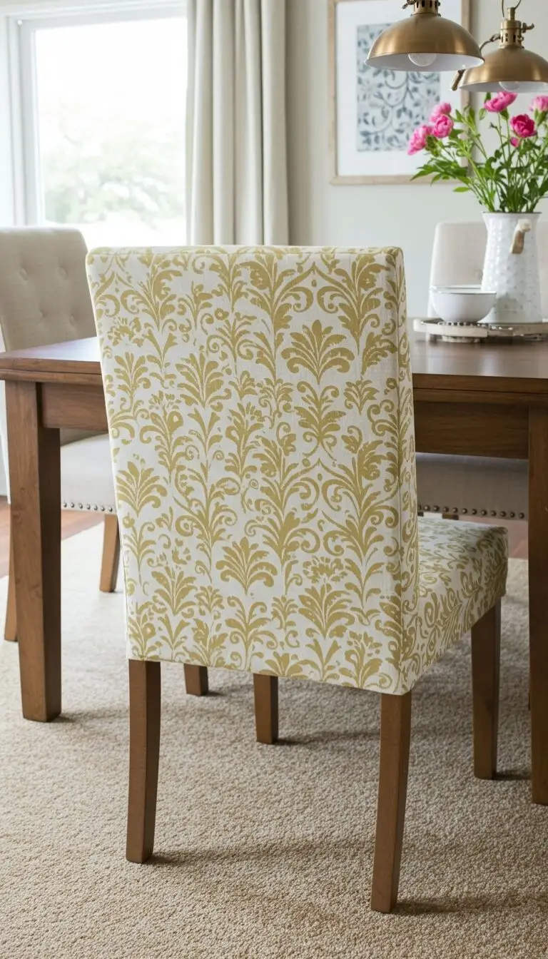 10 Easy DIY Dining Room Ideas to Transform Your Space 5 Update Your Chairs with DIY Cushions or Slipcovers