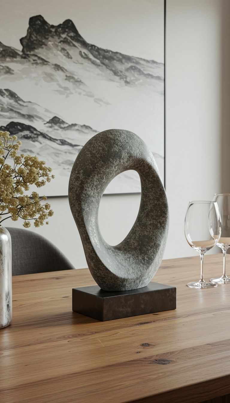 10 Modern Dining Table Centerpiece Ideas for a Beautiful Setup 6 Artistic Sculpture