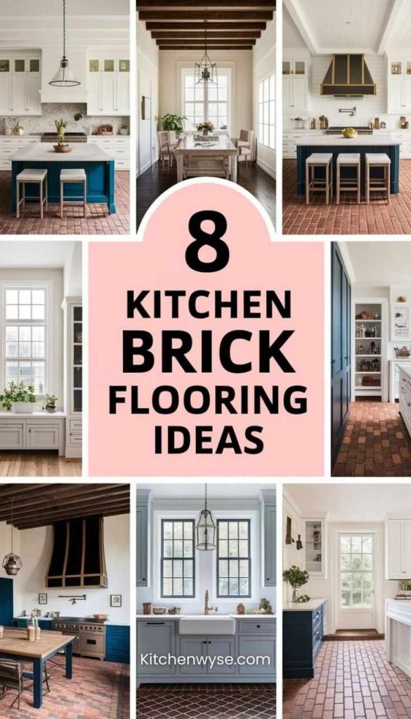 8 Rustic Kitchen Brick Flooring Ideas For A Timeless Charm