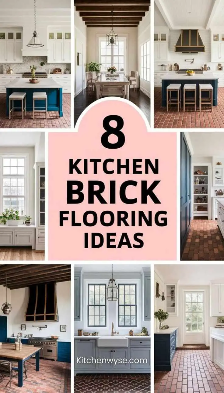 8 Rustic Kitchen Brick Flooring Ideas for a Timeless Charm 1 8 Rustic Kitchen Brick Flooring Ideas for a Timeless Charm