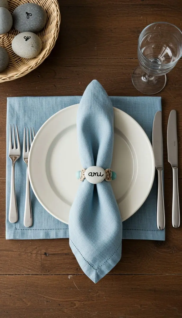10 Easy DIY Dining Room Ideas to Transform Your Space 10 Personalize Your Space with DIY Nameplates or Napkin Rings