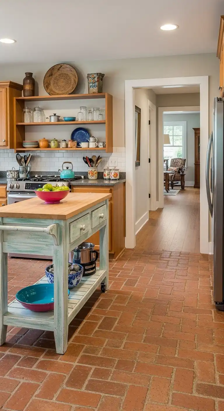 Brick Flooring with a Sealed Finish 3