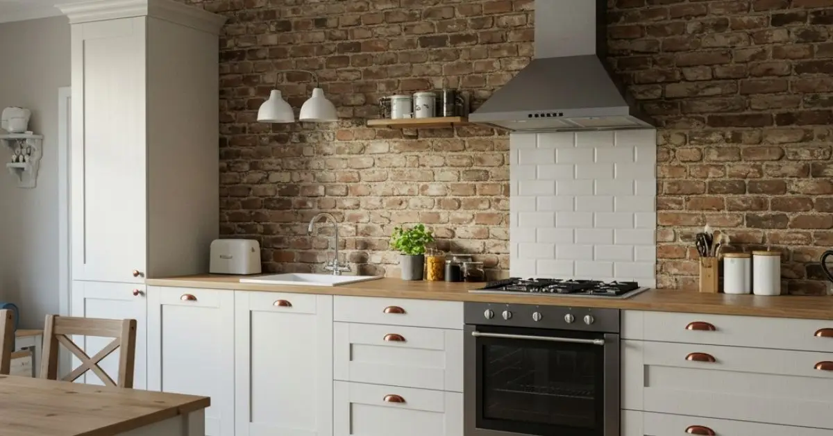 10 Stunning Exposed Brick Wall Kitchen Ideas For A Rustic Charm