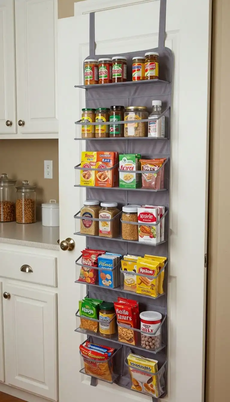9 Clever Hidden Storage Ideas for Kitchens to Maximize Space 10 Over-the-Door Organizers Inside Pantries