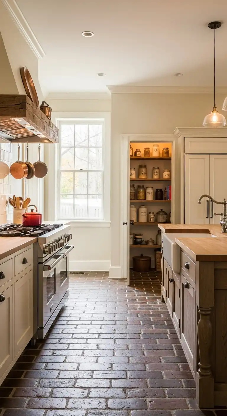 Staggered Brick Flooring 0