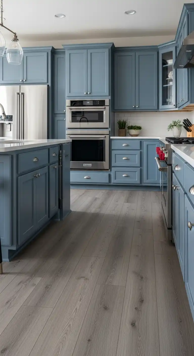 Understanding Color Harmony with Blue Cabinets
