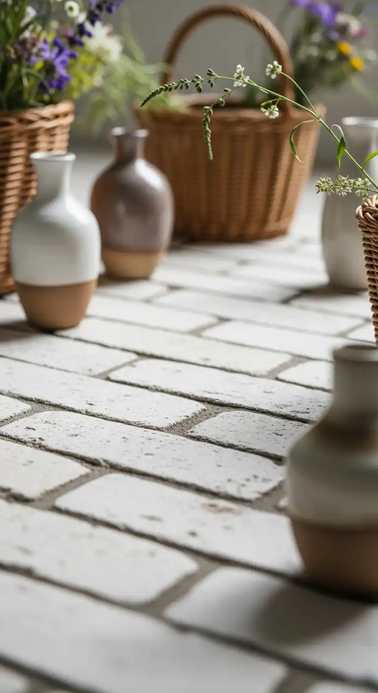 Whitewashed Brick Flooring 0