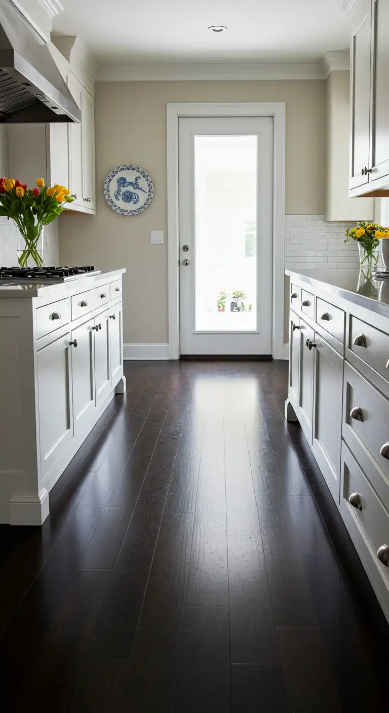 1) Ebony Hardwood Floors