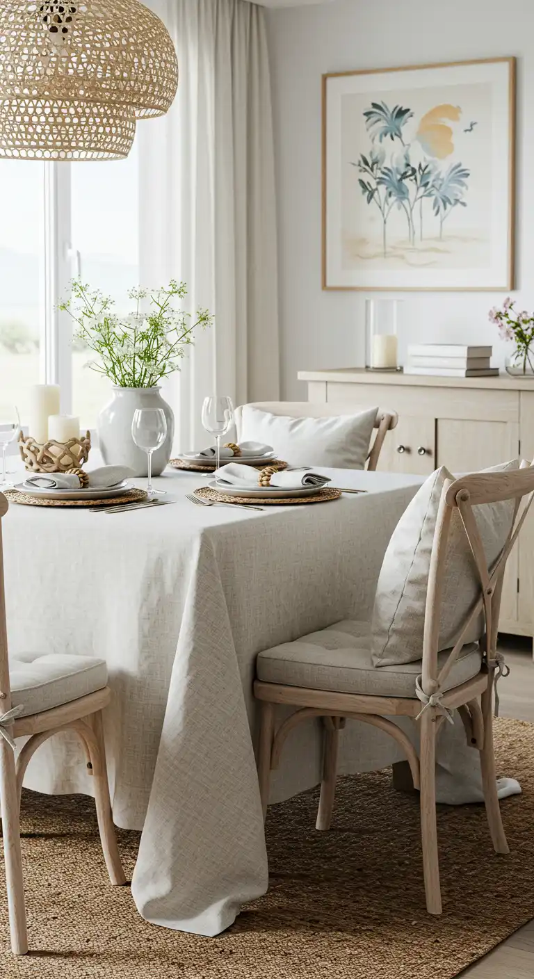 13 Easy Ways on How to Create a Cozy Dining Space 2 1) Incorporate Soft, Breezy Textiles
