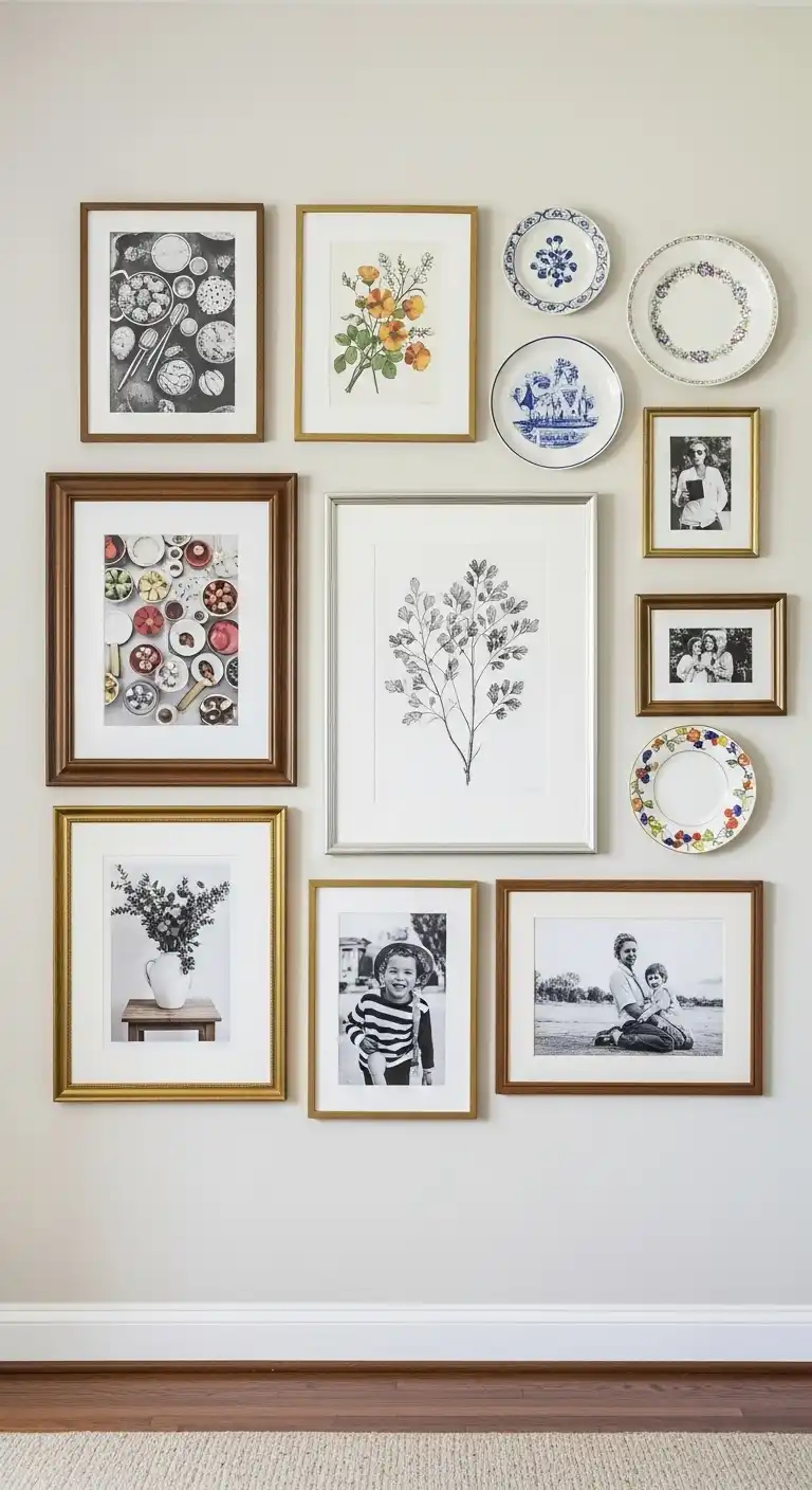 Empty Kitchen Wall Ideas: 15 Stylish Ways to Fill the Blank Space 2 1. Create a Gallery Wall
