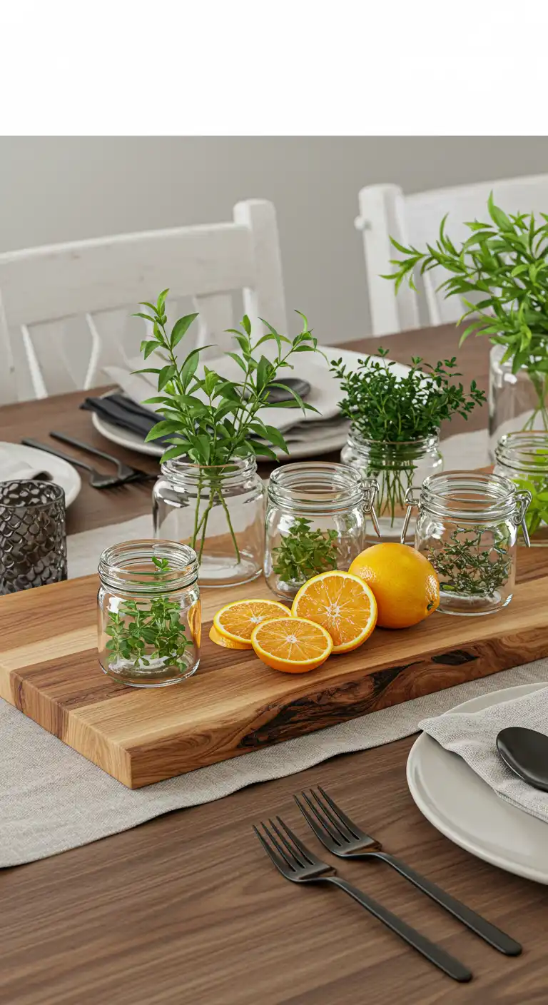 15 Dining Table Ideas to Refresh Your Dining Space 13 12) Natural Wood Serving Boards