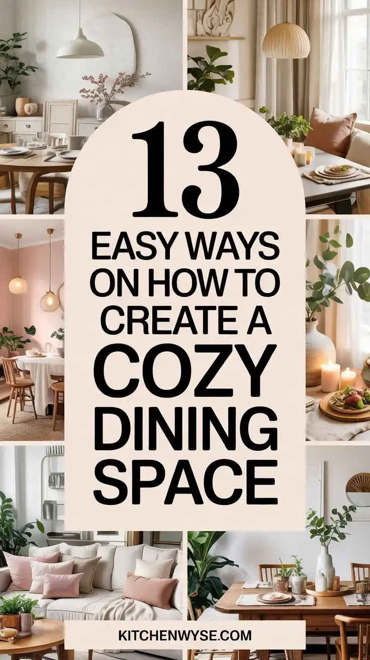 13 Easy Ways on How to Create a Cozy Dining Space 1 13 Easy Ways on How to Create a Cozy Dining Space
