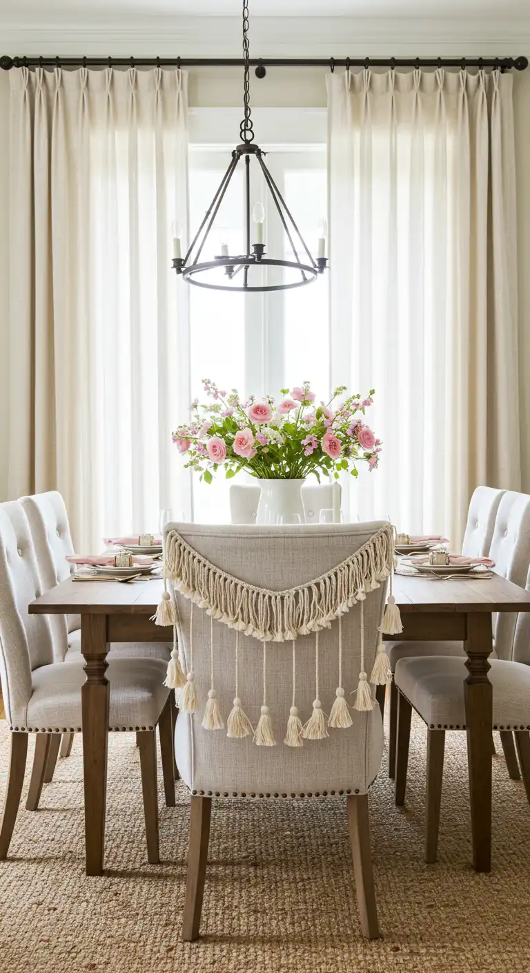 15 Boho Style Dining Room Ideas for a Free-Spirited Vibe 15 14) Beaded or Tassel Accents
