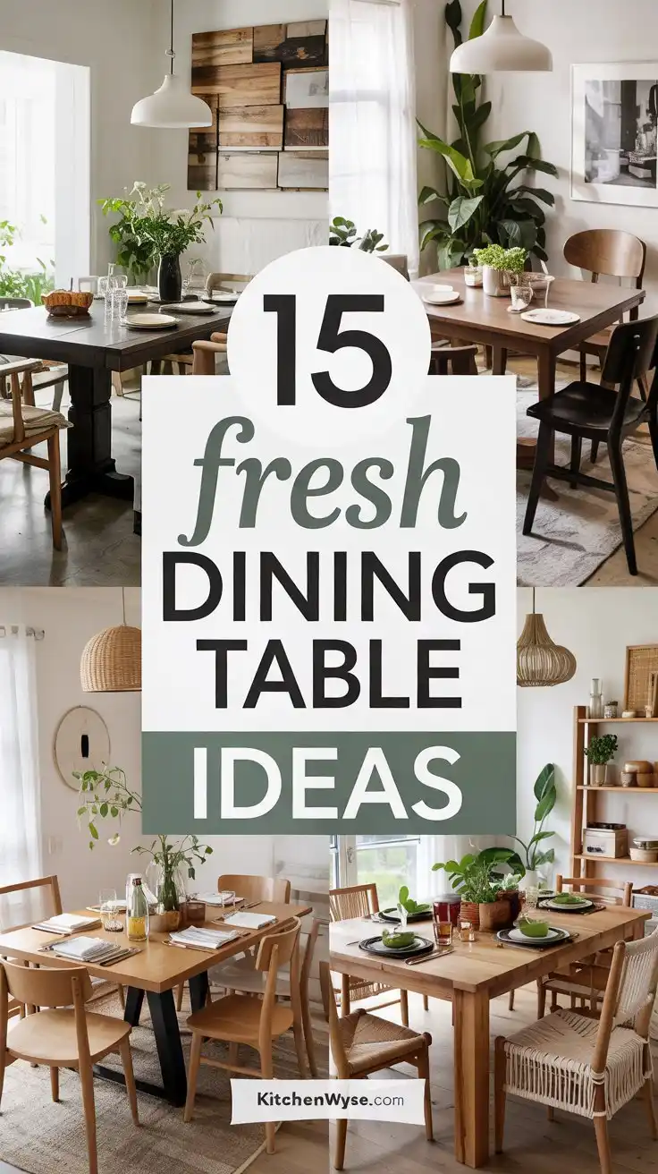 15 Dining Table Ideas to Refresh Your Dining Space 1 15 Dining Table Ideas to Refresh Your Dining Space