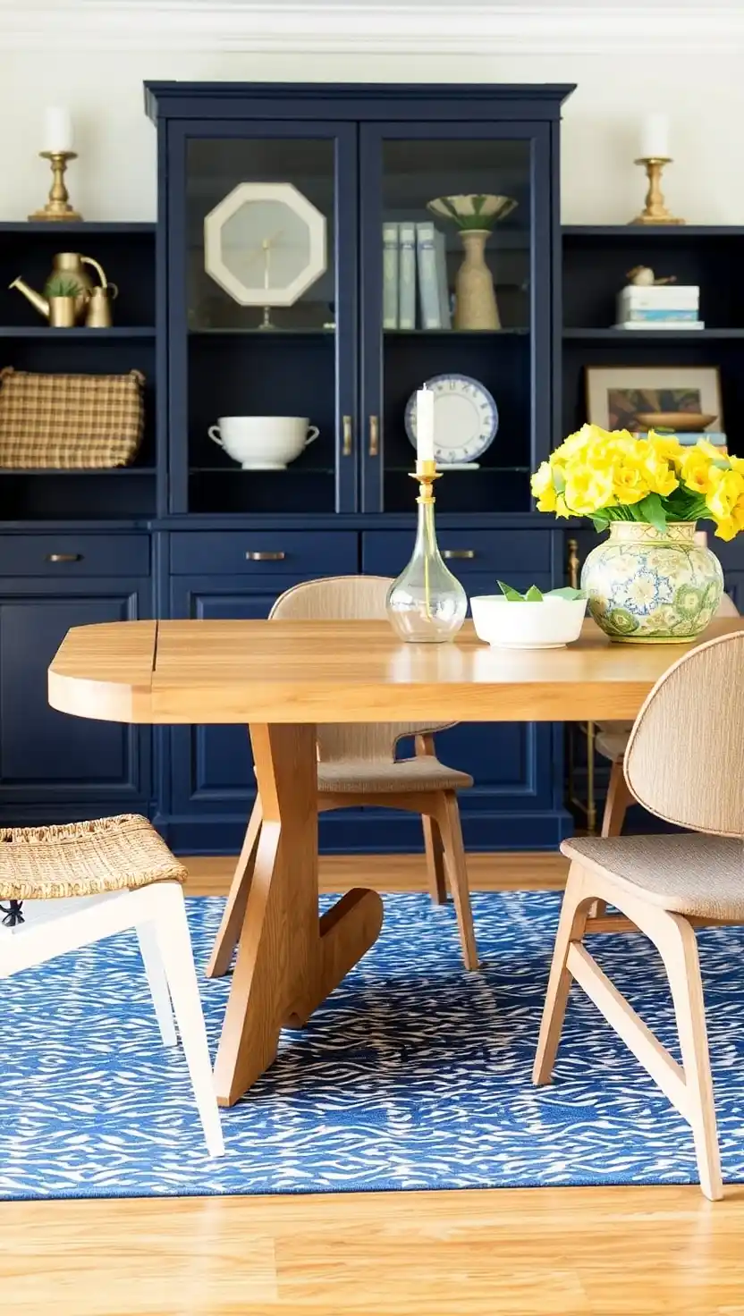 21 Transitional Dining Room Ideas That Blend Old and New Perfectly 16 15. Table with Unique Legs