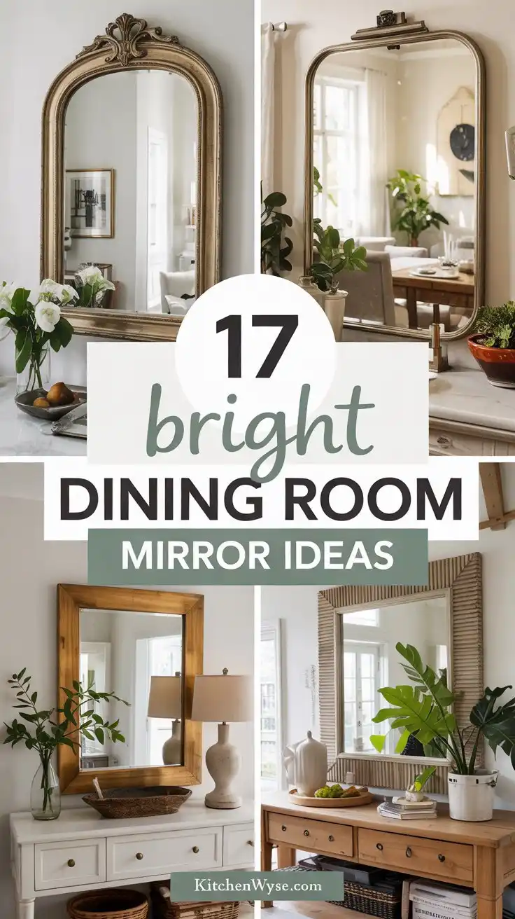 17 Dining Room Mirror Ideas That Add Style and Light 1 17 Dining Room Mirror Ideas That Add Style and Light