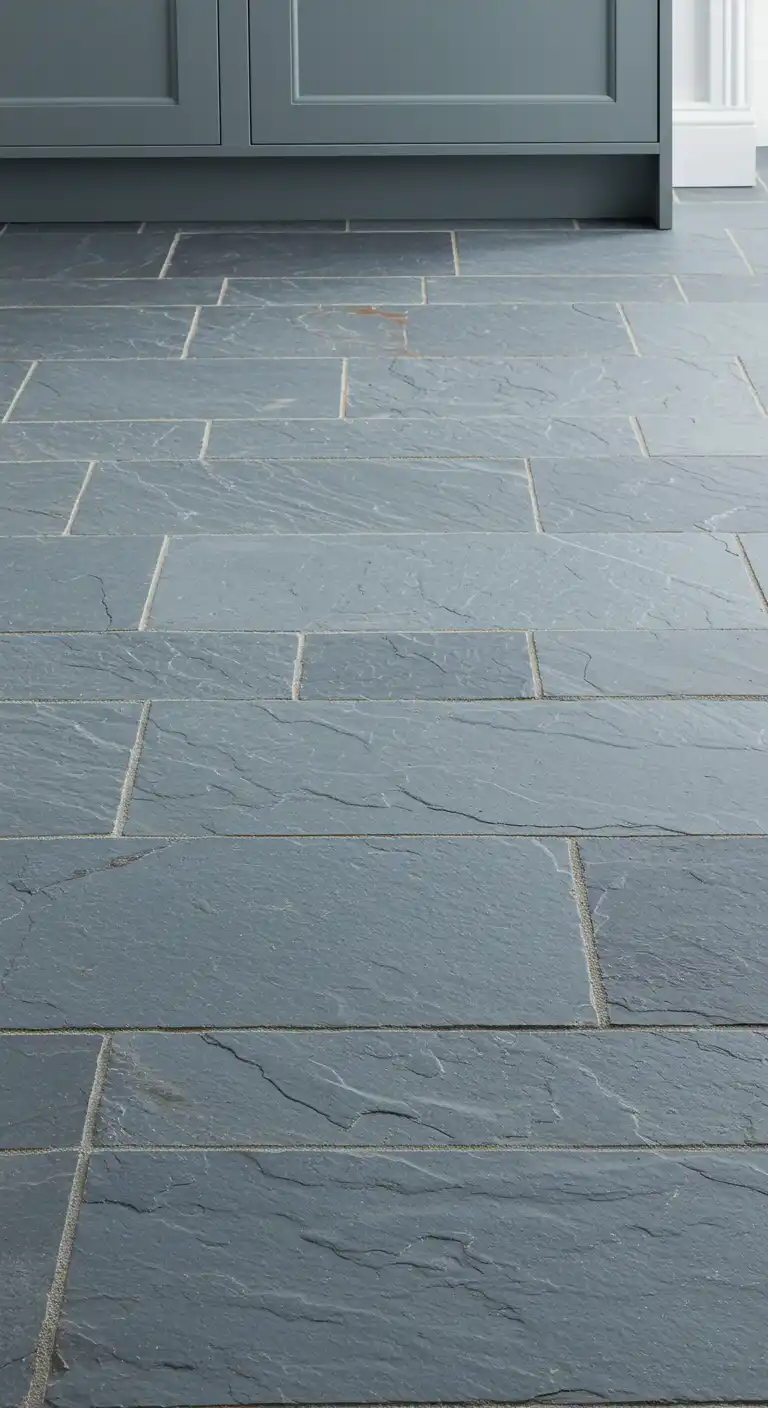 17 Cozy Cottage Kitchen Flooring Ideas for a Rustic Vibe 18 17) Slate Tile Flooring
