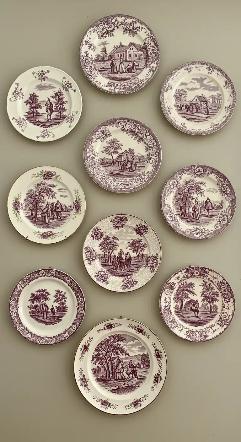 19 Vintage Dining Room Ideas for a Timeless Look 18 18) Decorative Plates