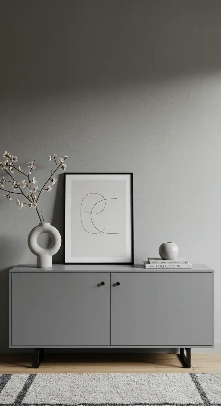 18. Grey and Minimalist Decor