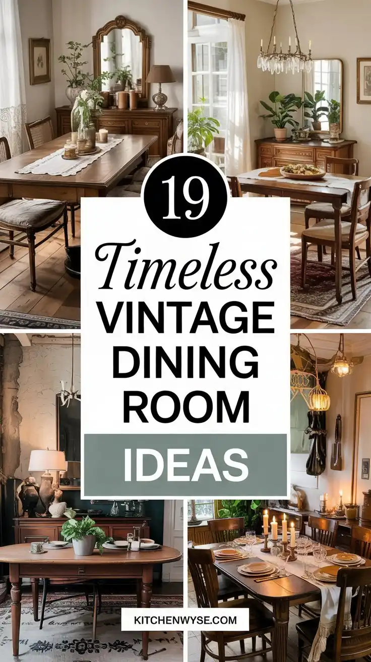 19 Vintage Dining Room Ideas for a Timeless Look 1 19 Vintage Dining Room Ideas for a Timeless Look