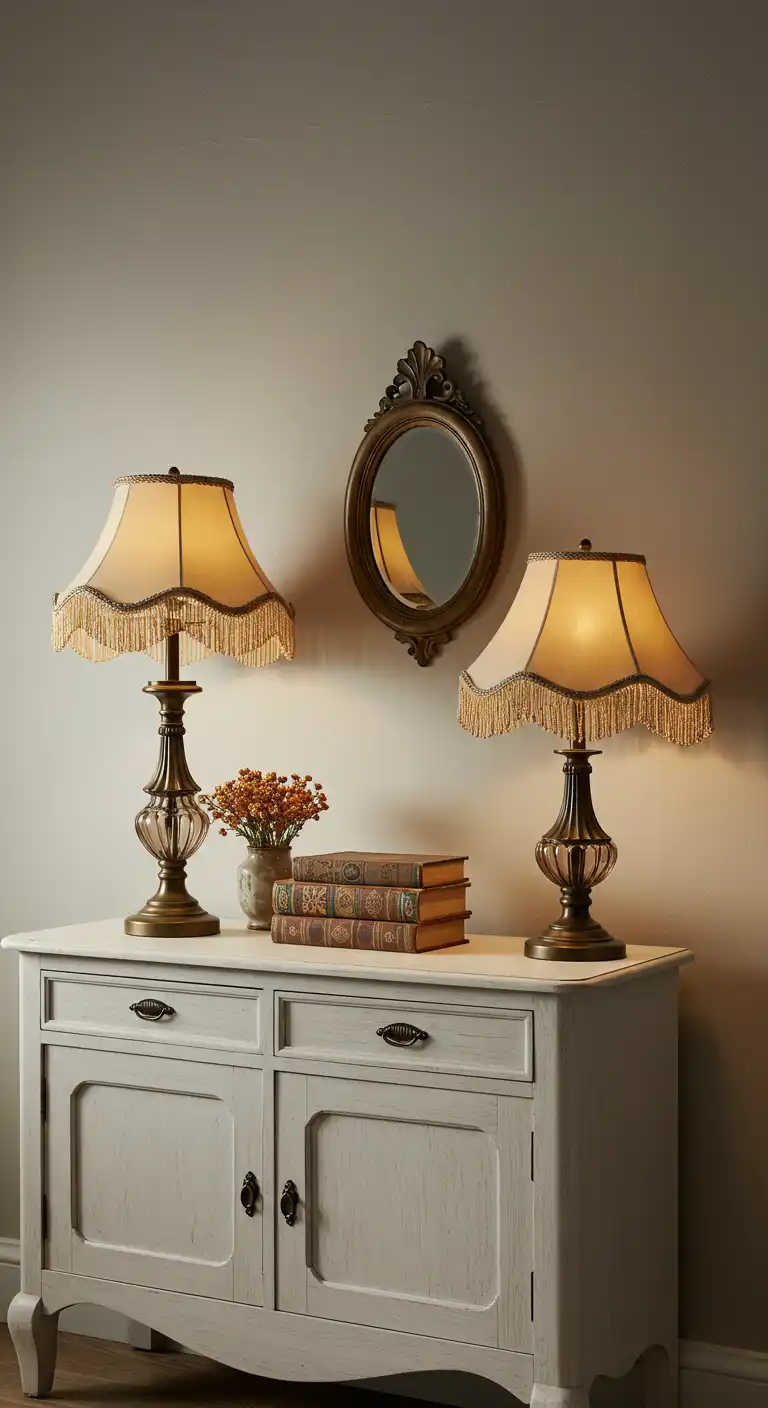 19 Vintage Dining Room Ideas for a Timeless Look 19 19) Vintage-Inspired Lighting