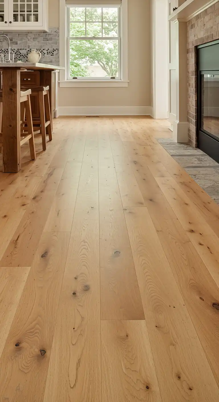 18 Unique Craftsman Kitchen Flooring Ideas for a Handcrafted Look 3 2) Hand-Scraped Maple Flooring