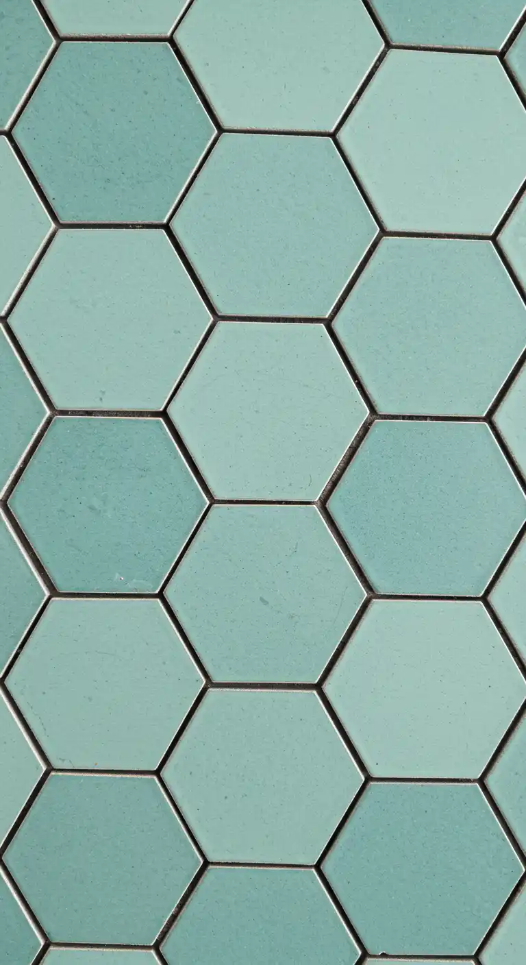 19 Elegant Kitchen Flooring Ideas with Dark Grout for a Sleek Finish 3 2) Hexagon Ceramic Tiles with Charcoal Grout