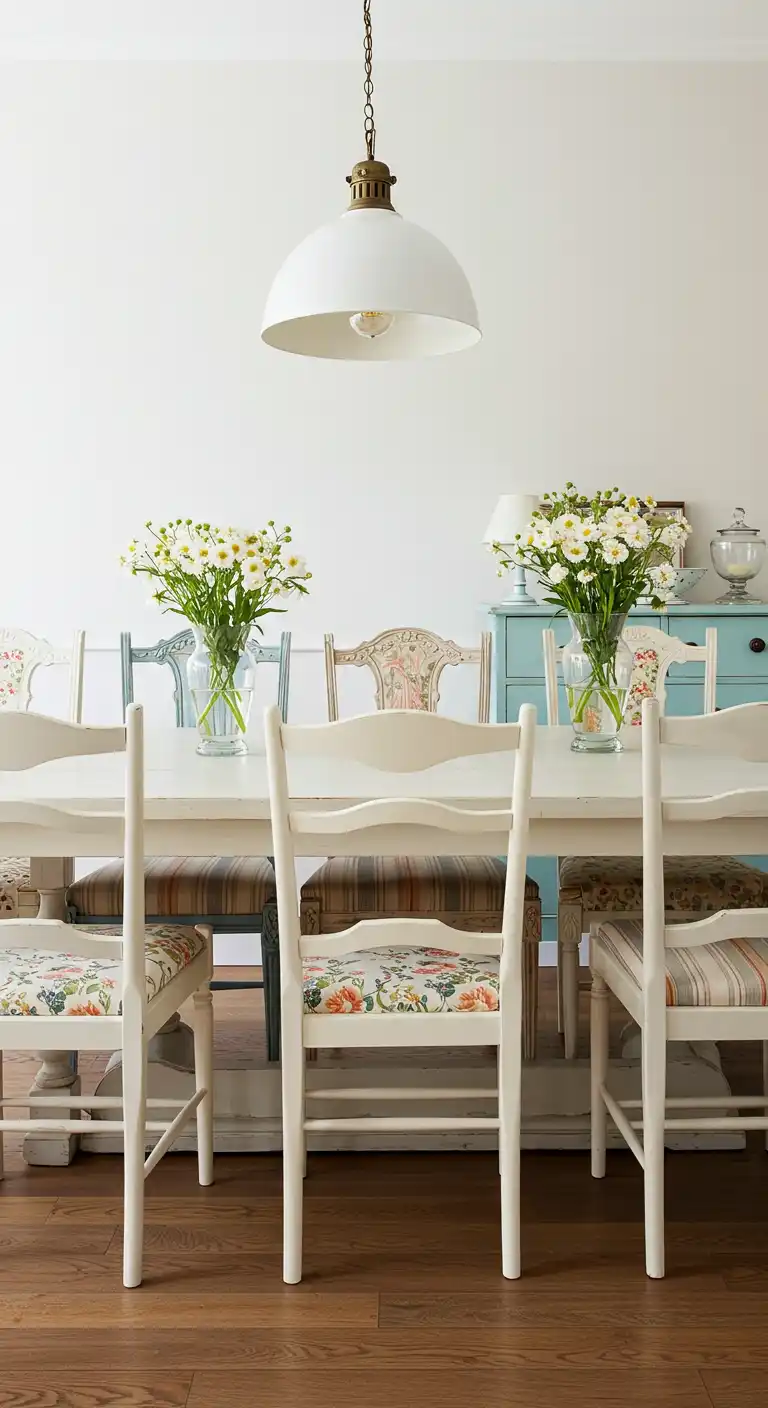 19 Vintage Dining Room Ideas for a Timeless Look 3 2) Mismatched Chairs