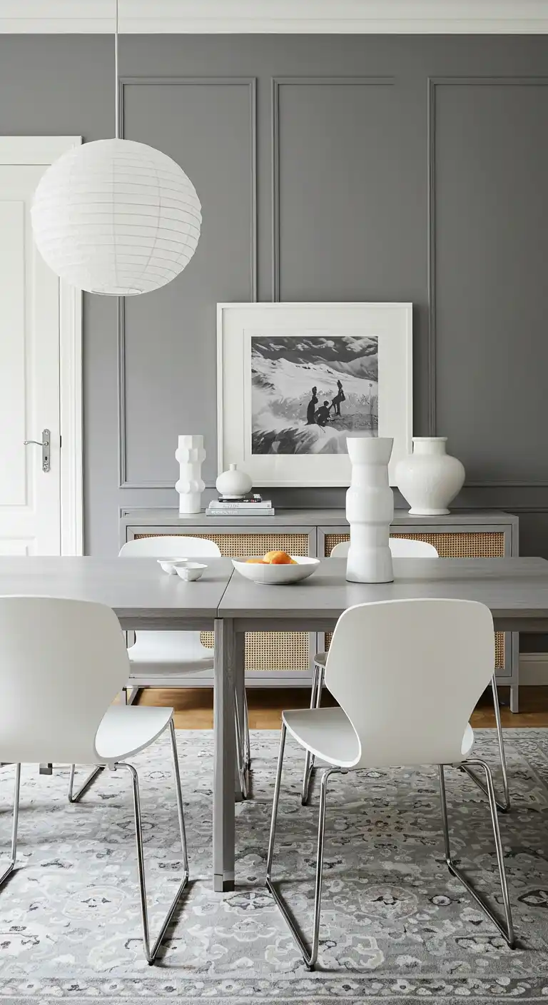 2. Grey with White Accents
