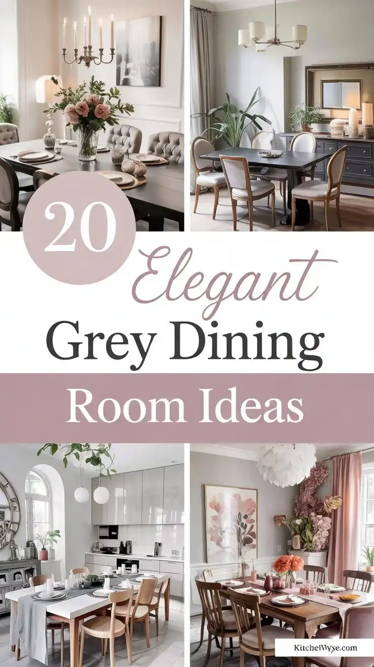 20 Grey Dining Room Ideas That Feel Calm and Sophisticated