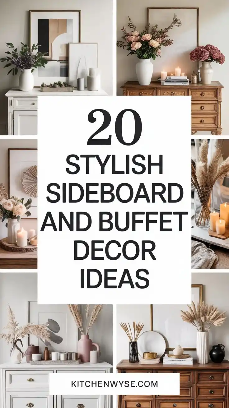 20 Stylish Sideboard and Buffet Decor Ideas for a Chic Touch 1 20 Stylish Sideboard and Buffet Decor Ideas for a Chic Touch