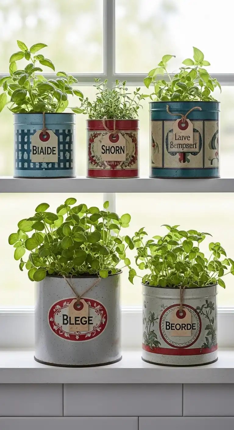 20 Vintage Kitchen Decor Ideas for a Timeless Look 21 20. Herb Garden