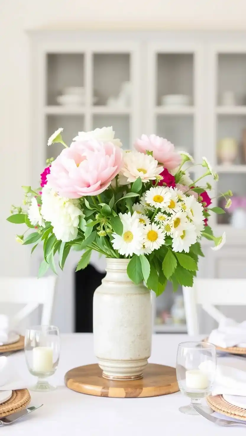 21 Transitional Dining Room Ideas That Blend Old and New Perfectly 21 20. Organic Table Centerpieces