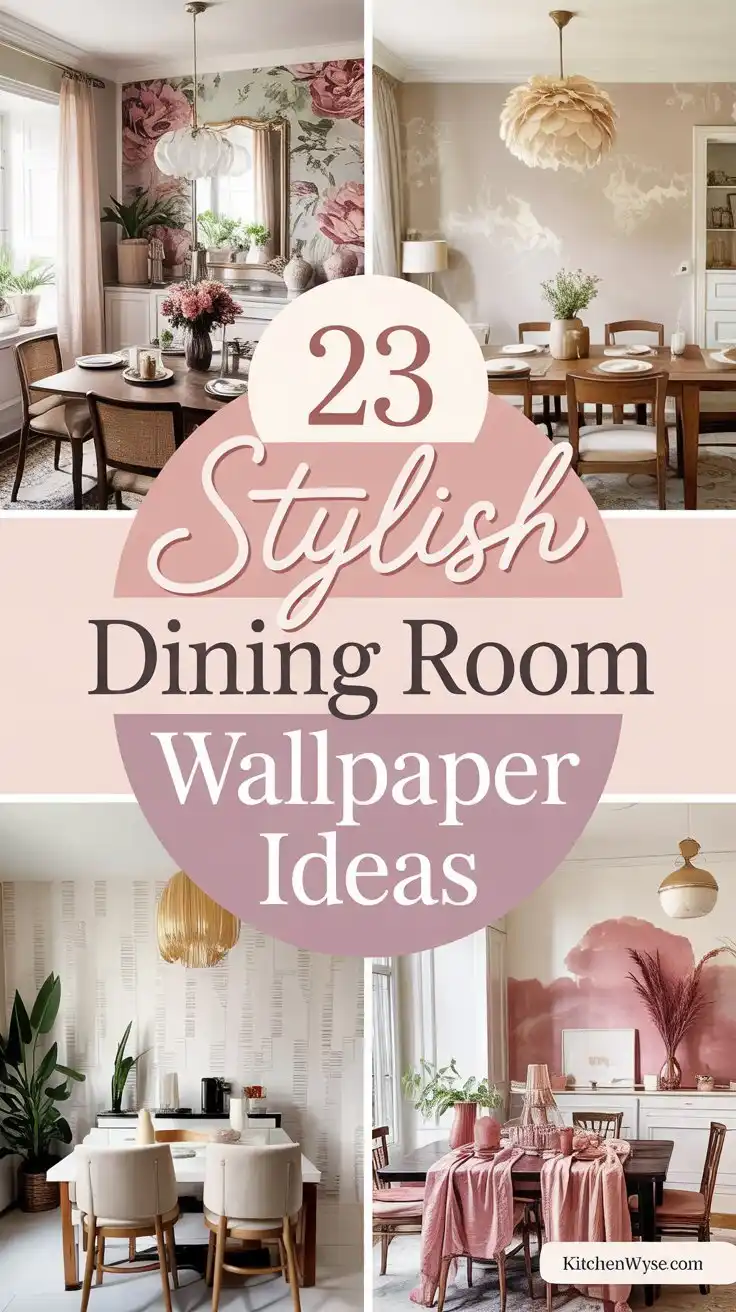 23 Dining Room Wallpaper Ideas to Make Your Walls Pop 1 23 Dining Room Wallpaper Ideas to Make Your Walls Pop