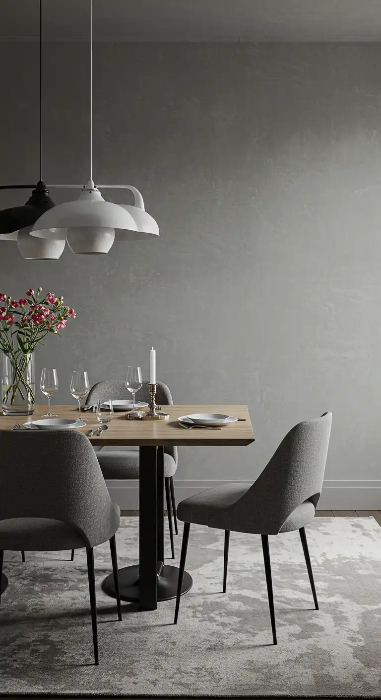 3. Textured Grey Walls