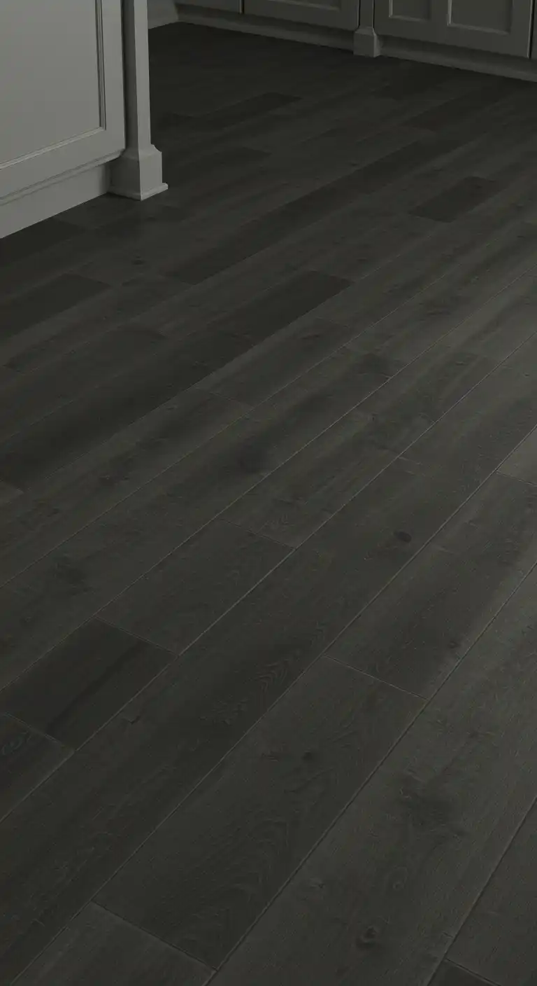 4) Dark Gray Vinyl Planks