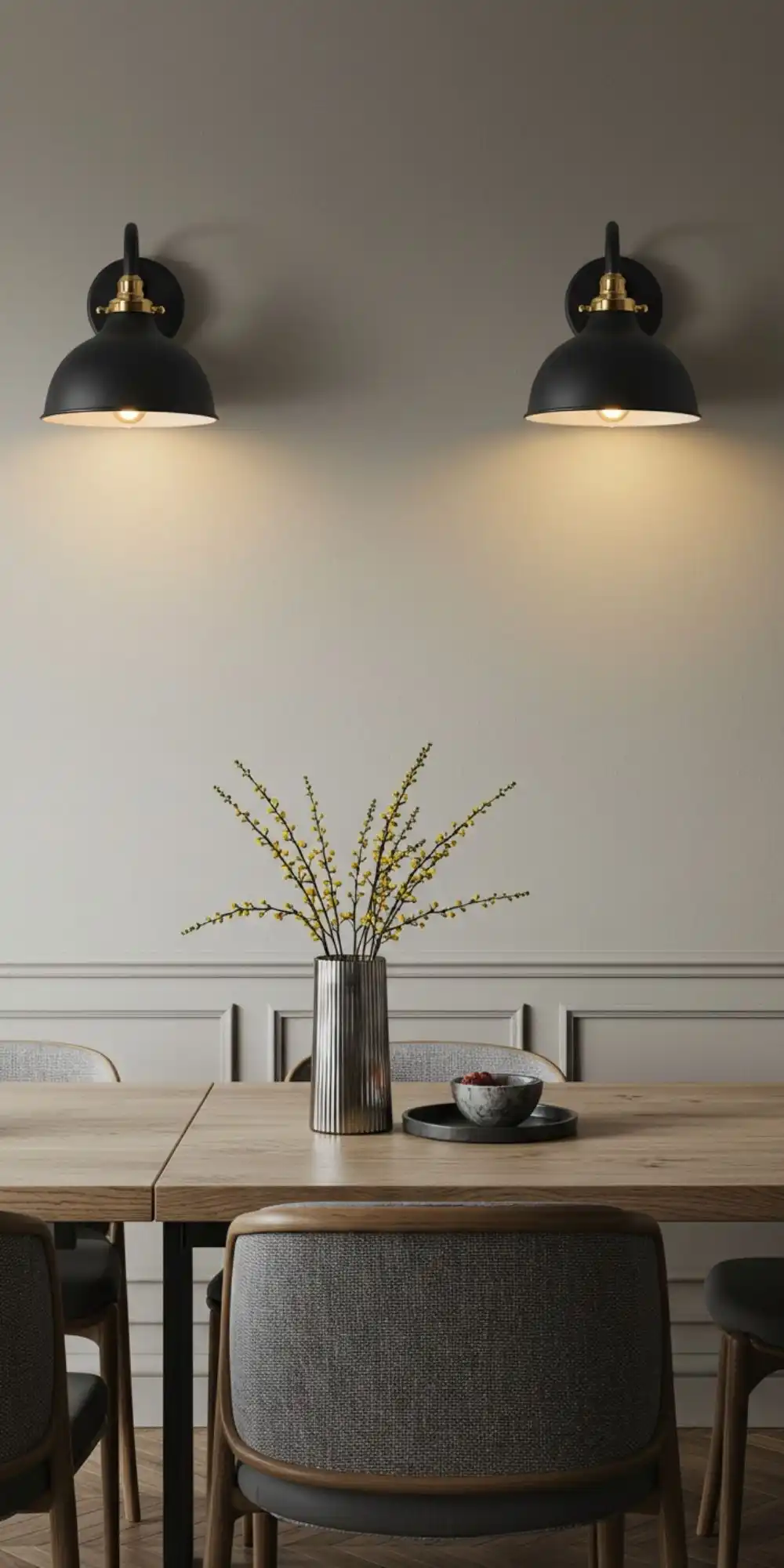10 Dining Room Lighting Inspiration Ideas for a Perfect Ambiance 5 Wall Sconces for a Cozy Ambiance