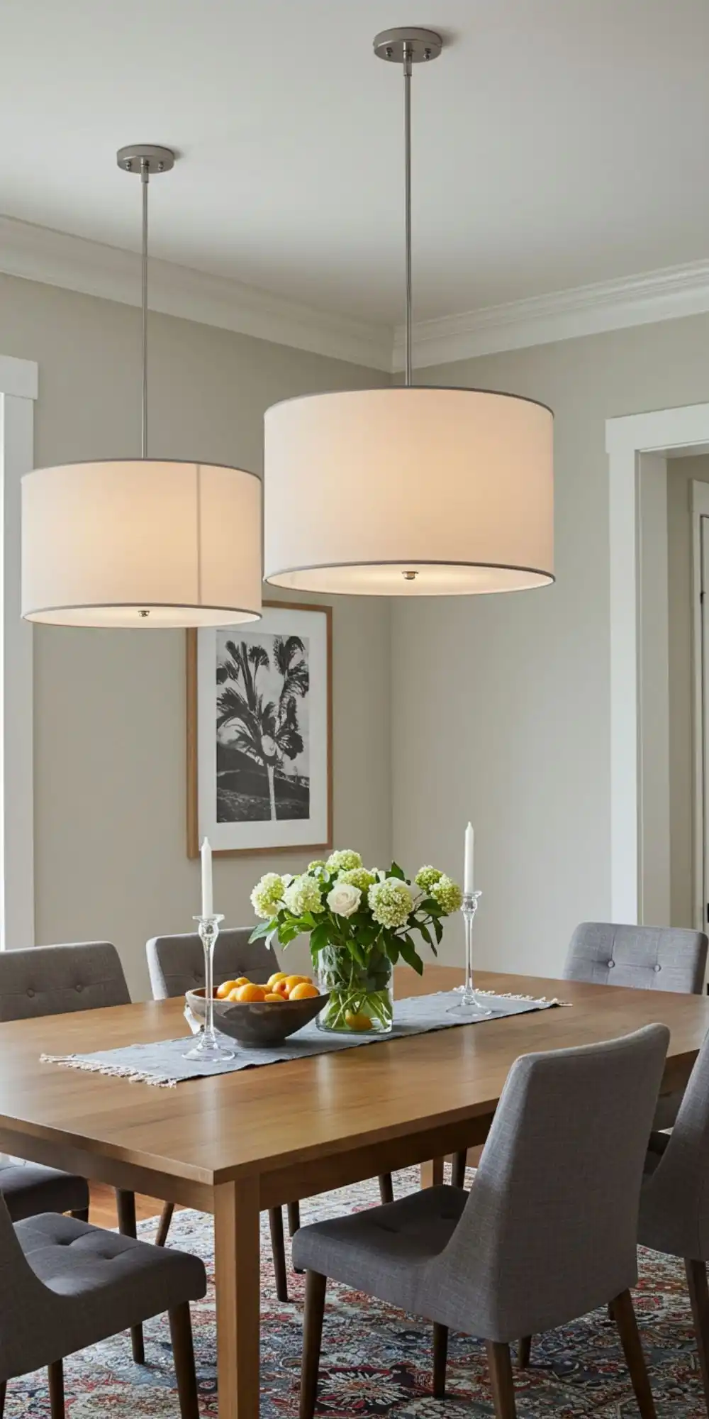10 Dining Room Lighting Inspiration Ideas for a Perfect Ambiance 7 Statement Drum Pendant Lights