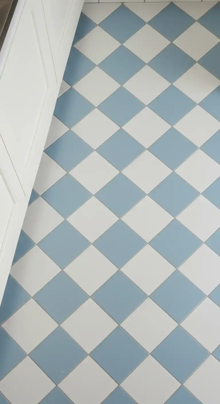 17 Cozy Cottage Kitchen Flooring Ideas for a Rustic Vibe 8 7) Checkered Vinyl Tiles