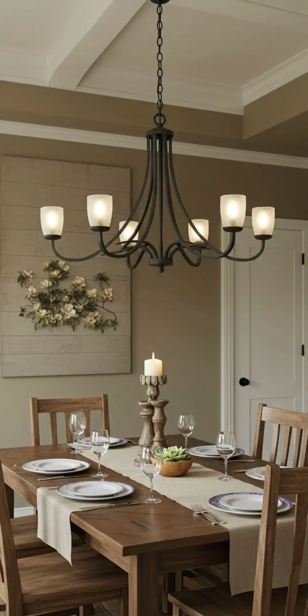 10 Dining Room Lighting Inspiration Ideas for a Perfect Ambiance 8 Candle-Style Lighting for a Vintage Feel