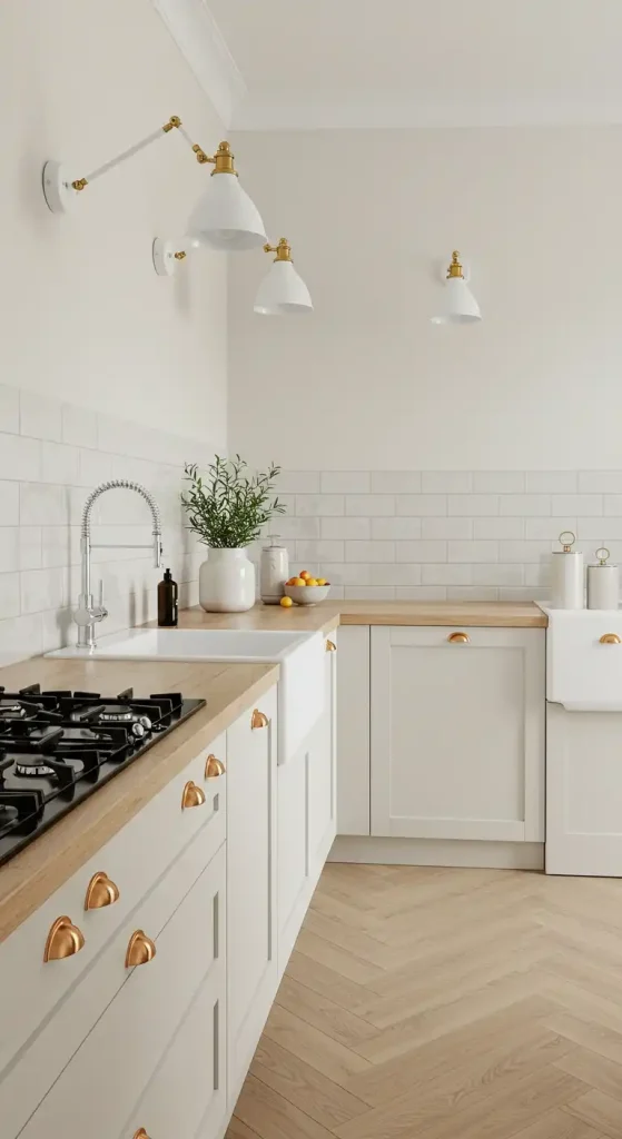 21 Earthy Kitchen Flooring Ideas for a Warm and Natural Look 8 Herringbone Wood Flooring